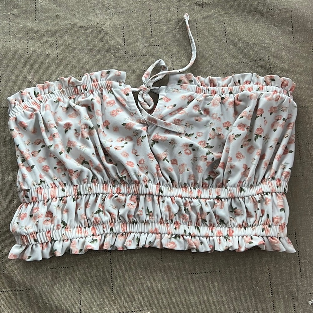 Floral tube top